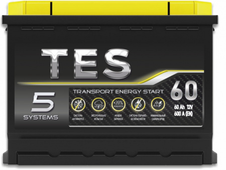 Аккумулятор 6СТ-60 «TES» о/п