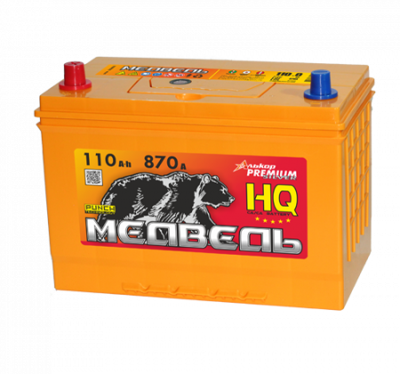 Аккумулятор 6СТ-110 «Медведь Silver Asia (135D31L)» о/п