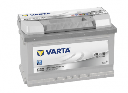 Аккумулятор 6СТ-74 «Varta Silver Dynamic E38» о/п низ.