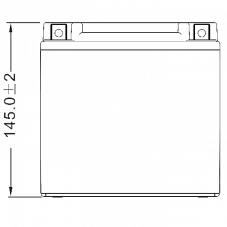 Аккумулятор 6МТС-14 WBR МТ12-14 (YTX16-BS, YB16B-A)