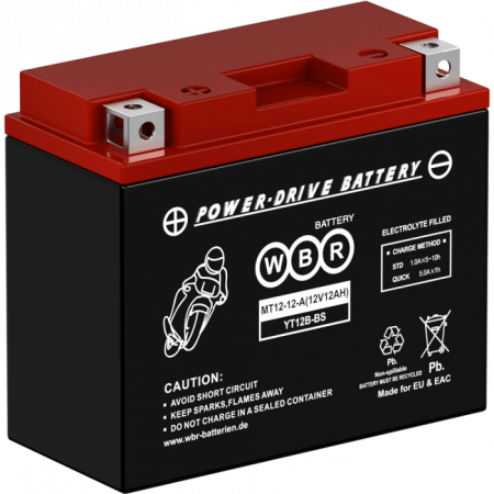 Аккумулятор 6МТС-12 WBR МТ12-12-A (YTX12-BS)