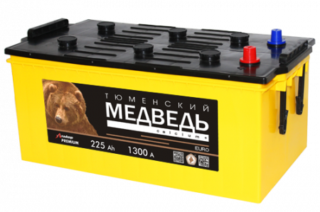 Аккумулятор 6СТ-225 «Тюменский Медведь (1300А)» евро