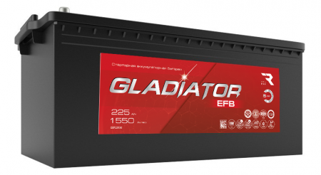 Аккумулятор 6СТ-225 «Gladiator EFB» евро
