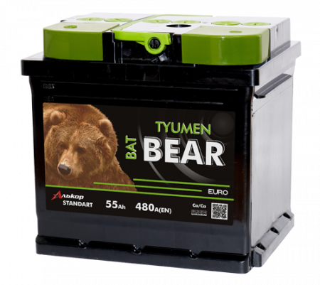 Аккумулятор 6СТ-55 «BatBear» о/п