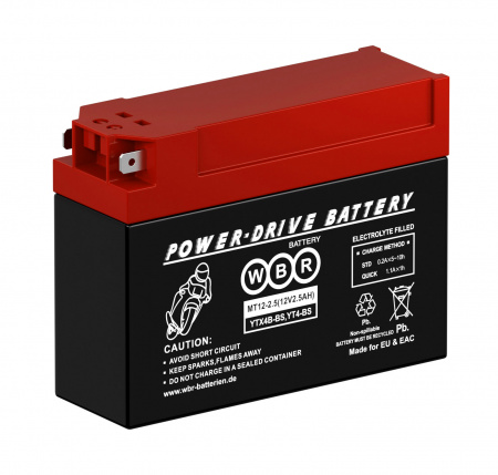 Аккумулятор 6МТС-2.5 WBR МТ12-2.5 (YTX4B-BS)
