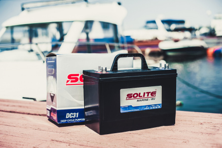 Аккумулятор 6СТ-75 «Solite Marine (DC24)» п/п