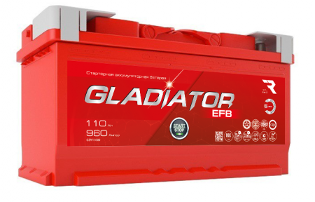 Аккумулятор 6СТ-110 «Gladiator EFB» о/п