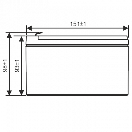 Аккумулятор WBR GP 12120 (12В 12Ач)