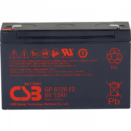 Аккумулятор CSB GP 6120 (6В 12Ач)